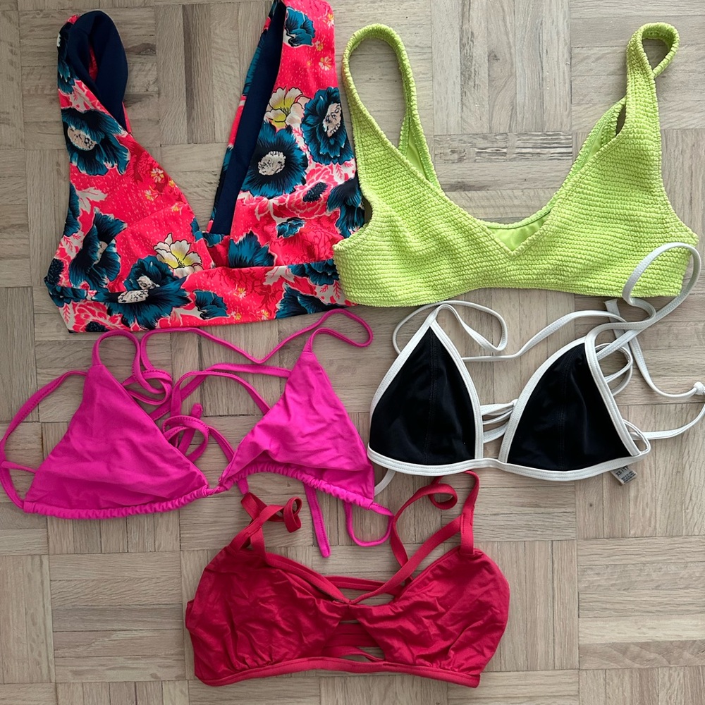 Bundle Lot of 5 Bikini Tops XS
